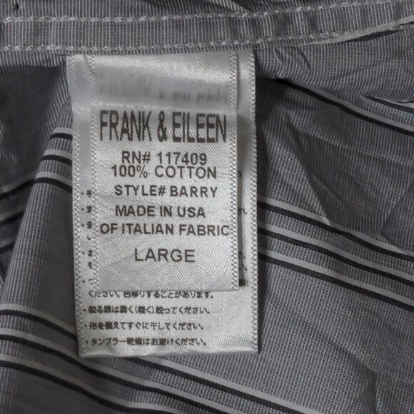 Frank &amp; Eileen Barry Crinkle Shirt - Size L - NWOT